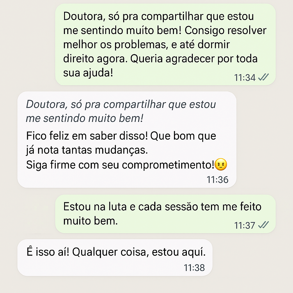 Depoimento 1 – WhatsApp